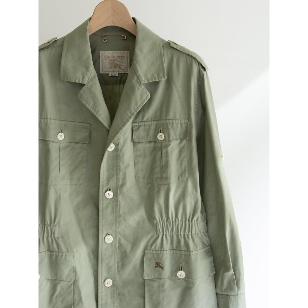 Burberrys】90's 100% Cotton Safari Shirt Jacket(バーバリー Burberrys】90's 100% Cotton Safari Shirt Jacket(バーバリー