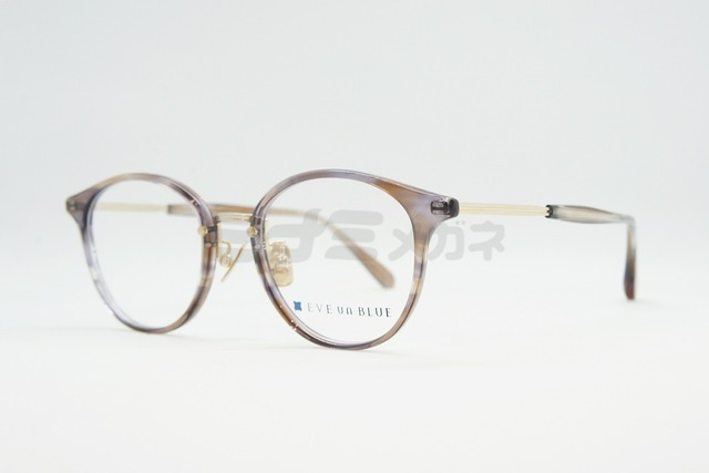 EVE un BLUE メガネ GARDEN ANEMONE Col.Plum Purple Sasa ボストン イヴアンブルー 鯖江 日本製 正規品-2枚目