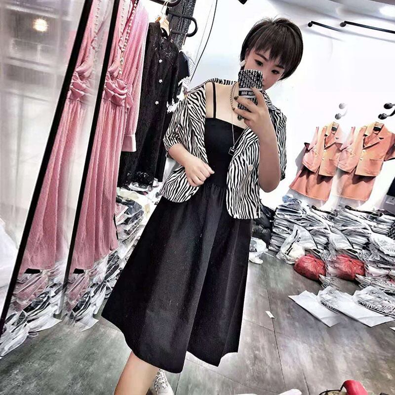 カジュアルパターンジャケット スカート 大きめサイズ ミックスインファッション98148278084