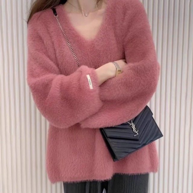 シュガーファーニットトップス　PA00125 ｜大人ガーリー ふわふわ 上品フェミニン