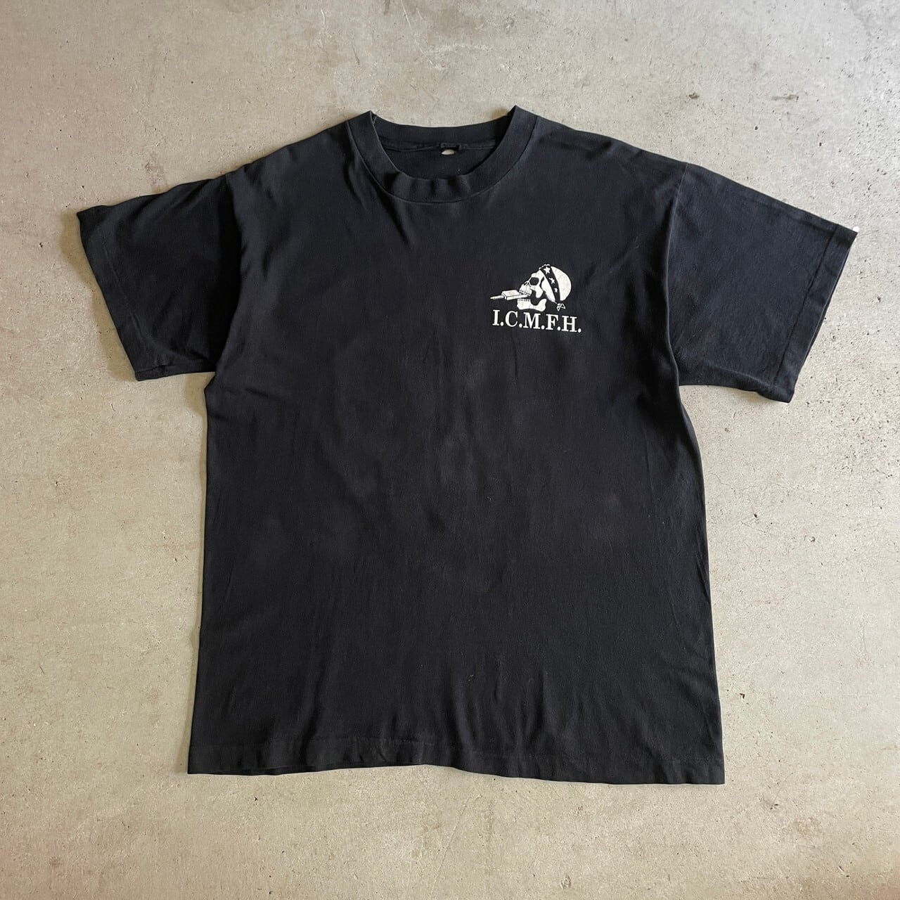 90年代 ICE CREAM MAN FROM HELL バイクチーム ロゴプリント Tシャツ 