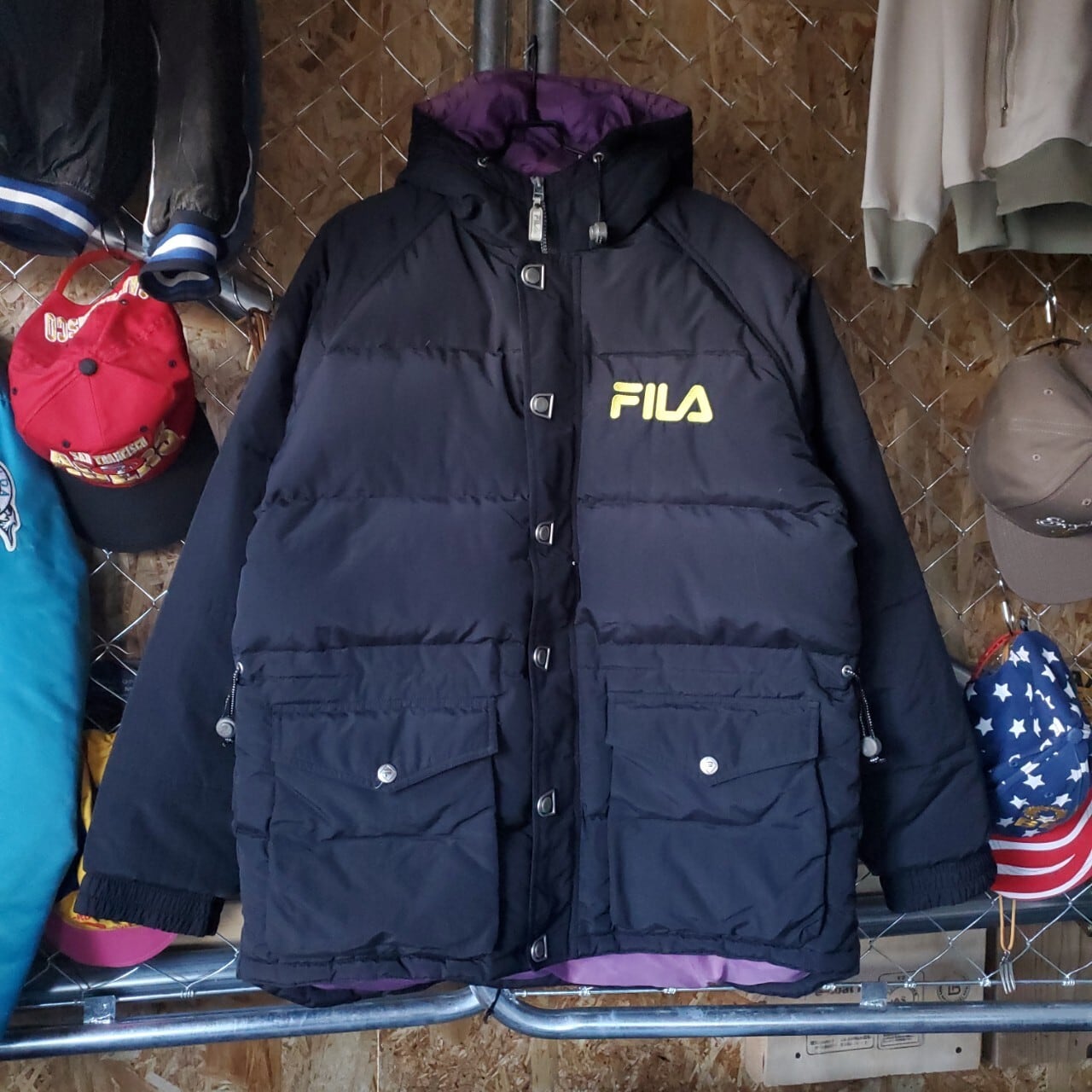 FILA vintage EXTREME TERRAIN SURVIVAL SYSTEM Down jacket BK FILA vintage EXTREME TERRAIN SURVIVAL SYSTEM Down jacket BK