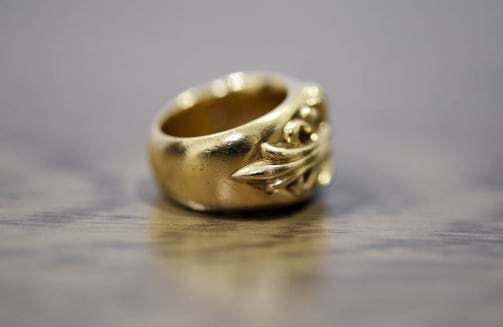 CHROME HEARTS クロムハーツ フローラルクロスリング22k 1ダイヤ CHROME HEARTS クロムハーツ フローラルクロスリング22k 1ダイヤ