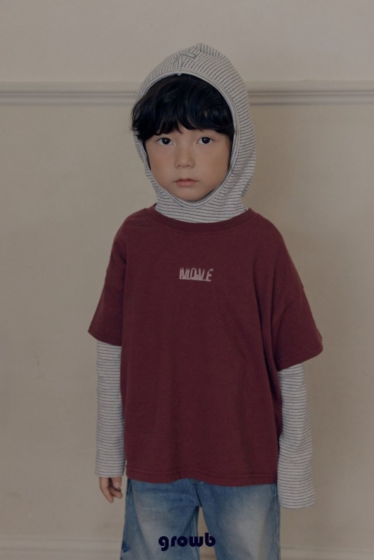 韓国子供服 / growb / ジャックリーン Tシャツ / 秋服 *XS~JM*