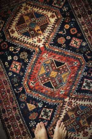 473-Semi Antique Afshar rug