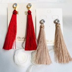 *ロングタッセルとスワロフスキー*