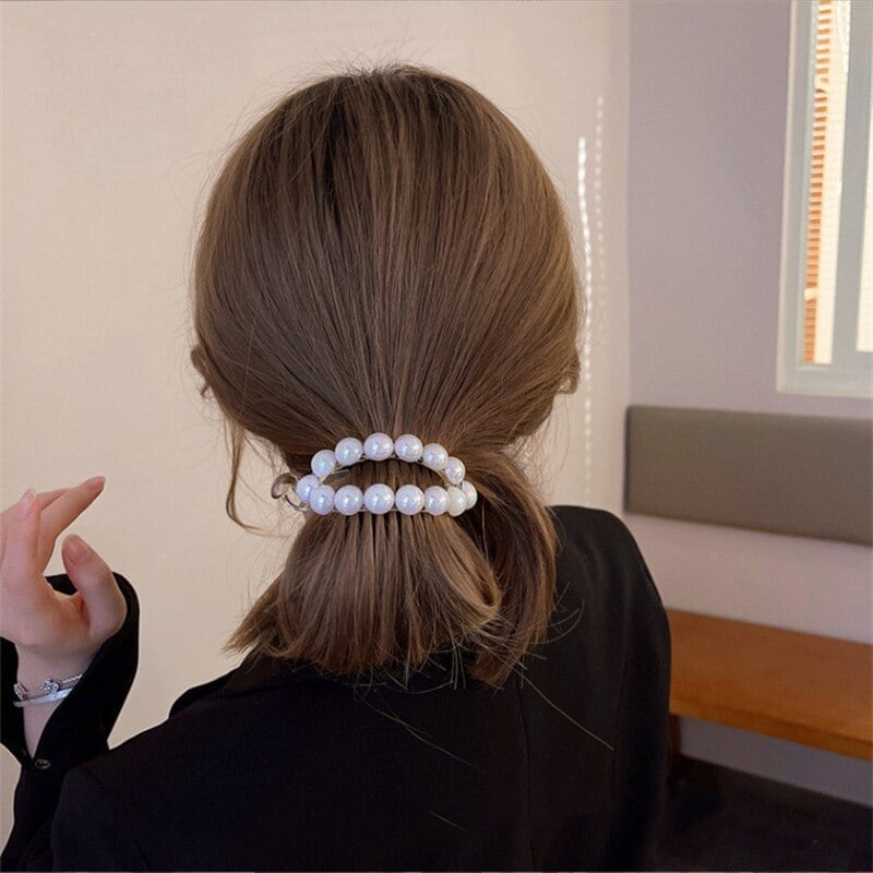 ビッグパールヘアピンサメクリップヘッドギアヘアピン女性の ビッグパールヘアピンサメクリップヘッドギアヘアピン女性の