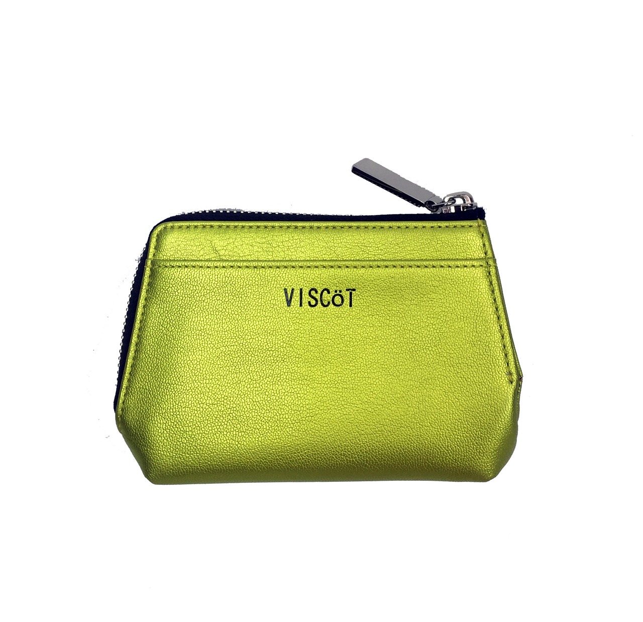 Metallic Zip Wallet　YELLOW