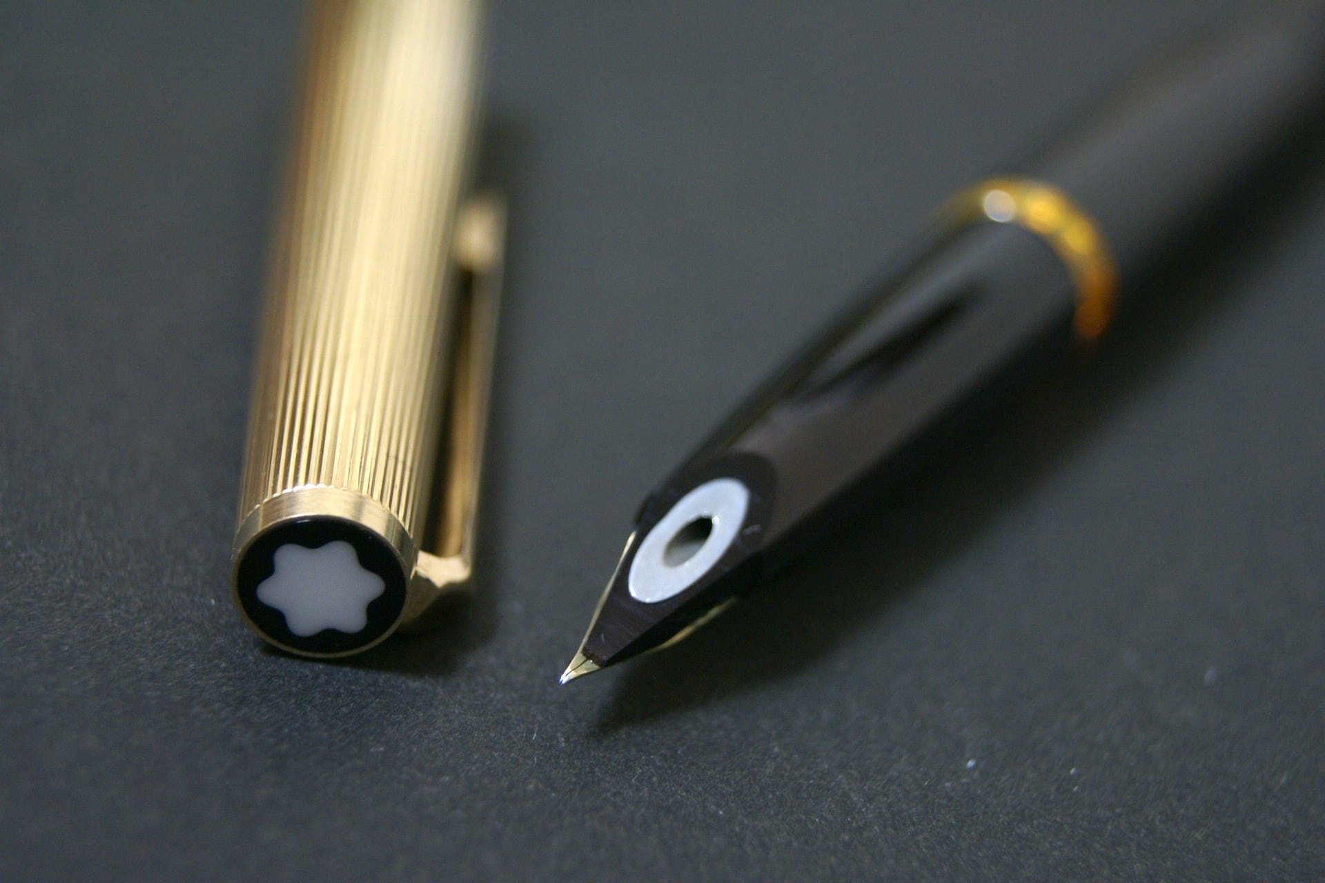 未使用】1970年代 モンブラン montblanc 124 金張りキャップ