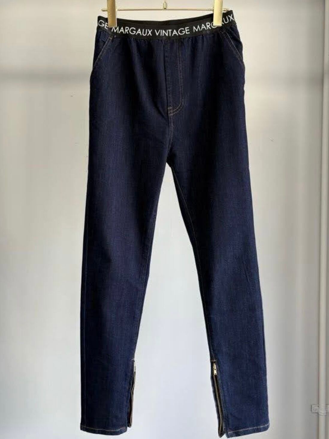 【極美品】マルゴーヴィンテージ ボリュームスリーブ ジップブルゾン ネイビー F マルゴーヴィンテージ | frip.selectshop