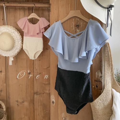 ˚.꒰ swim ꒱.˚  mama【予約商品】2025夏新作 OREN オレン 2色展開  ダブリン スイムウェア