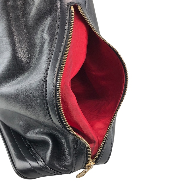 CELINE セリーヌ ショルダーバッグ ブラック ガンチーニ レザー 巾着 vintage ヴィンテージ オールド z78ygt