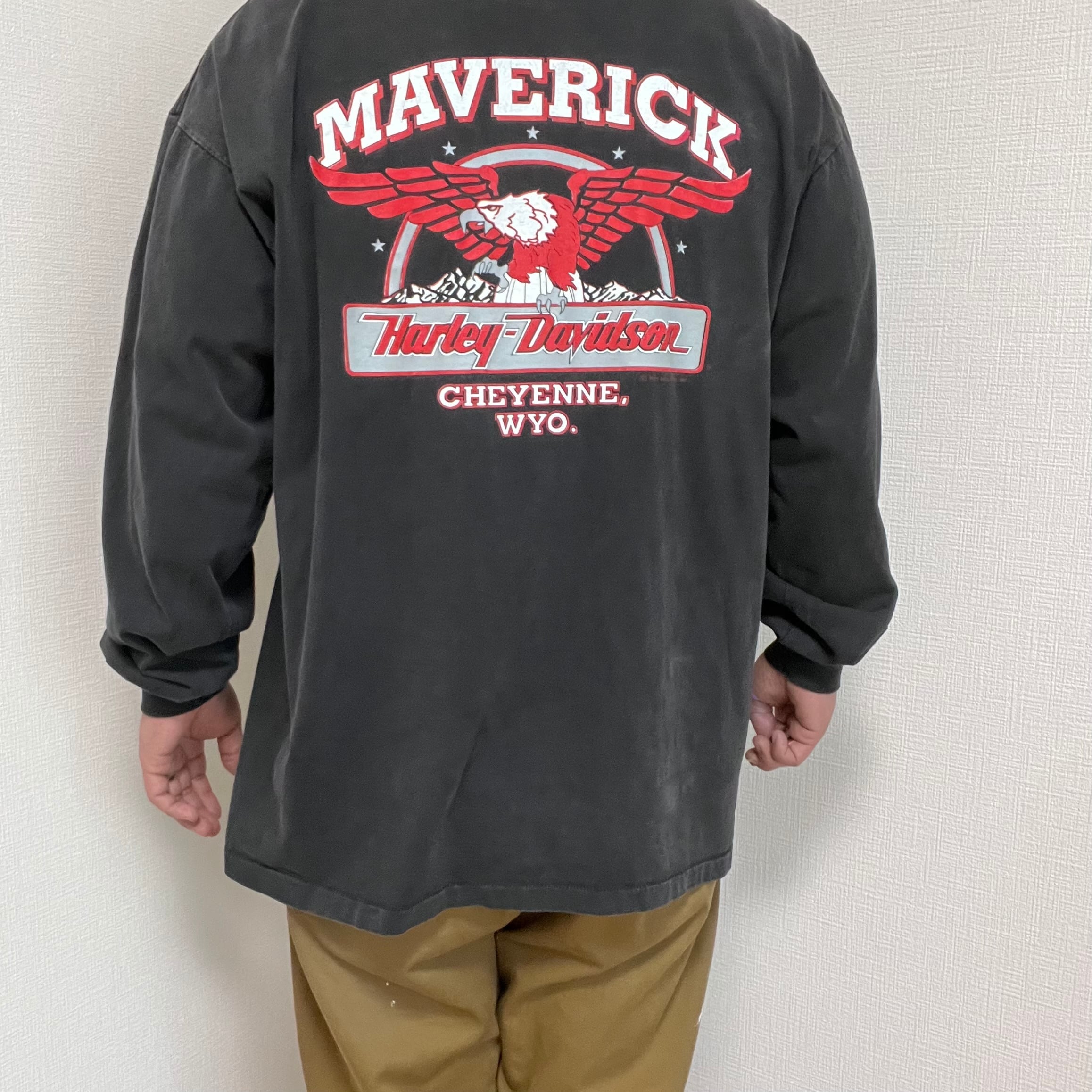 XL】90s USA製 Harley-Davidson ハーレーダビッドソン ロンT