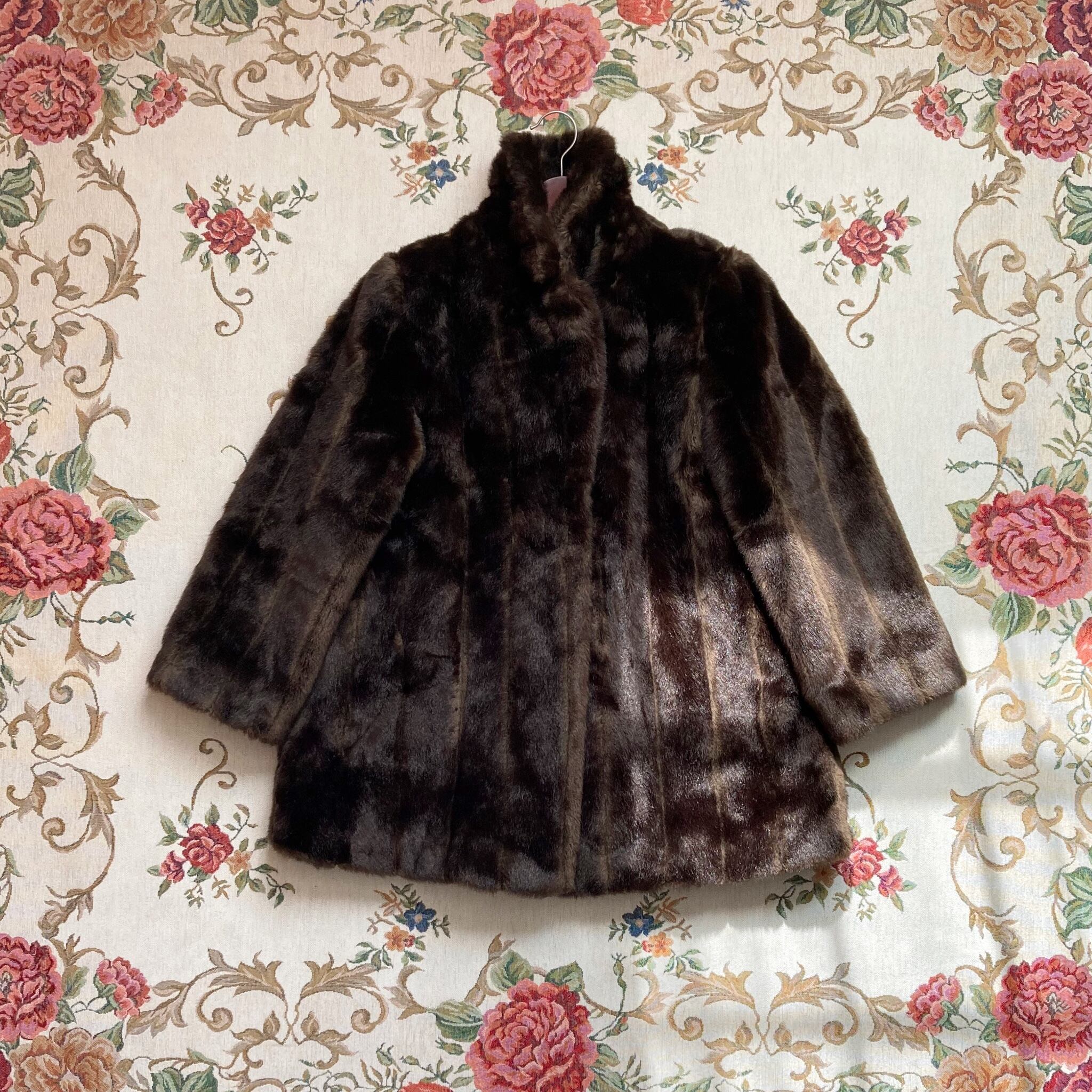 80s-90s vintage boa jacket coat