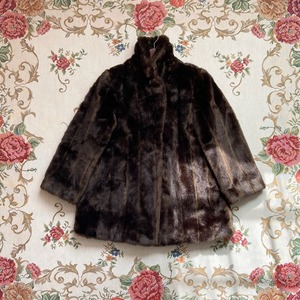 80s-90s vintage boa jacket coat