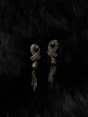 vintage earring greek key-5288-7