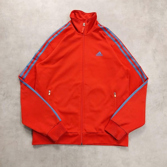 adidas アディダス トラックジャケット 古着 XL 赤 青 16505