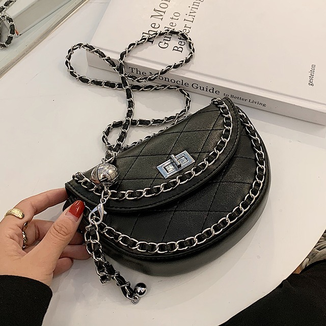 秋冬ミニダイヤモンドチェーンバッグ女性2020新しい流行のファッションオールマッチメッセンジャーバッグネットレッドテクスチャスモールサッチェル Tiancai_Wing_Bag75757015987