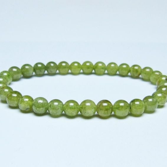 ツァボライト ブレスレット 6mm 一点物 メール便可 111-49767