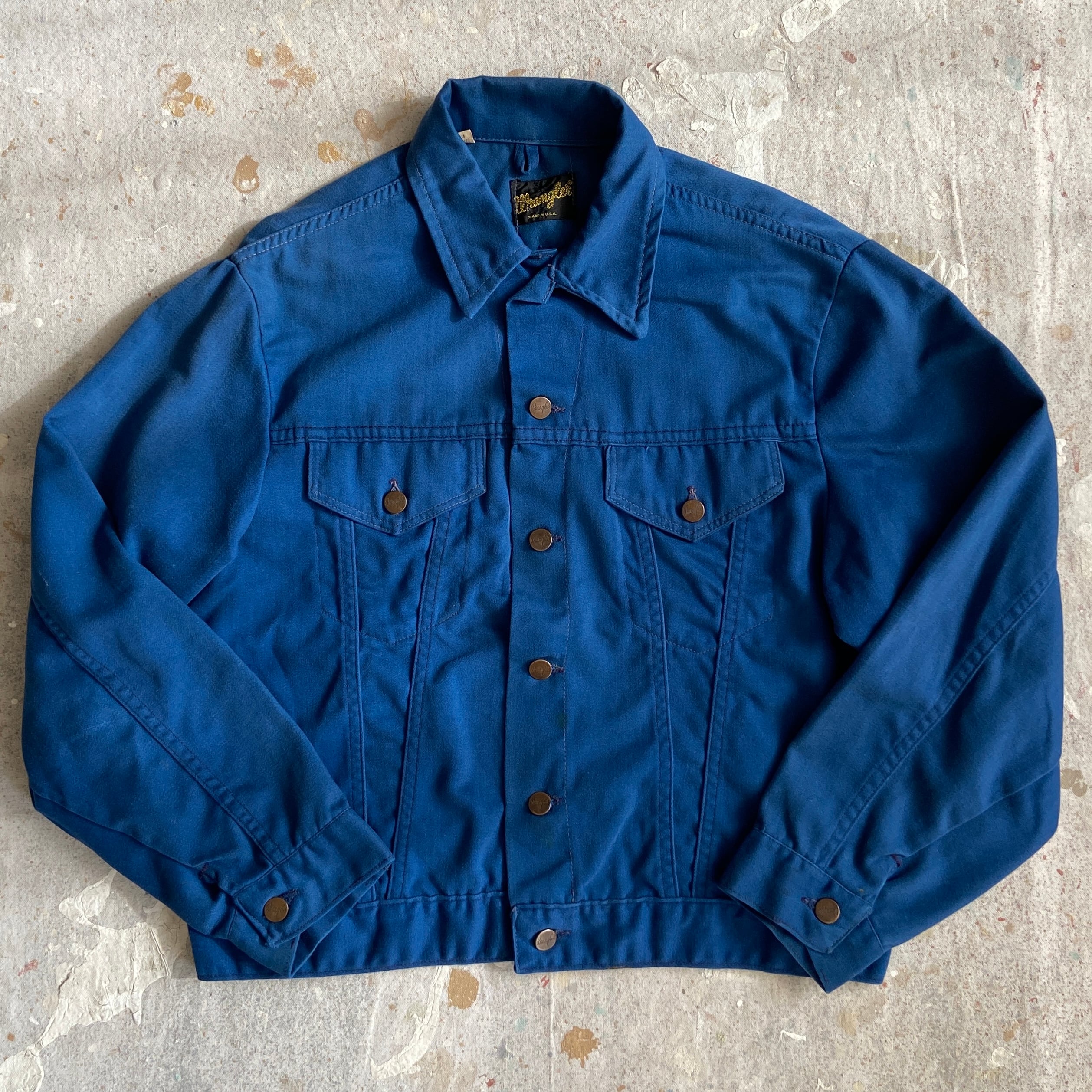 1970s Wrangler Denim Jacket Size44 XL位 Made in USA F781