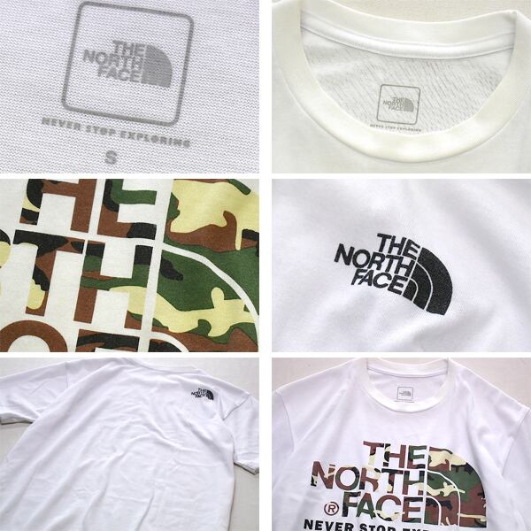 1点物◇ノースフェイスNorth Face迷彩柄プリントTシャツ古着メンズSM