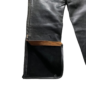 vintage 1960’s black leather pants