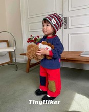 〖取寄〗韓国子供服 / 26winter / TinyHiker / トムソーヤヘンリーネックT / キッズ *XS~XL*