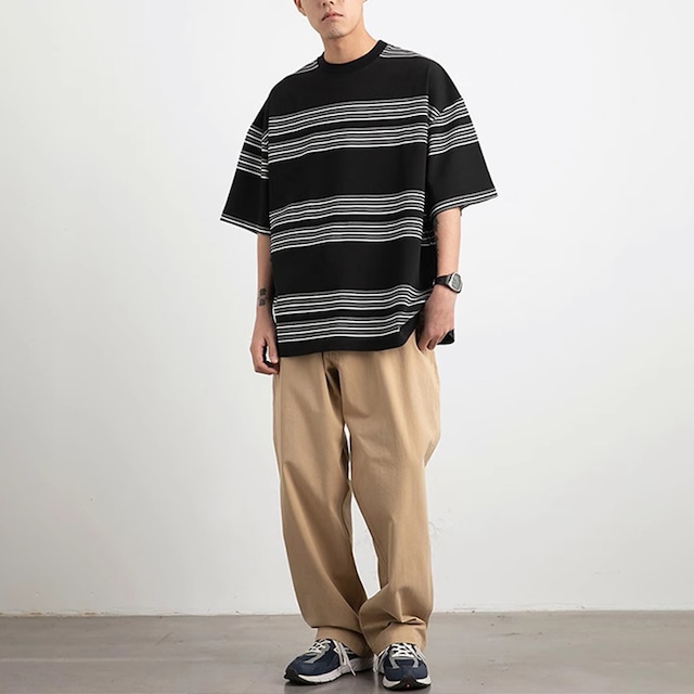 ★AMERICAN WIDE STRIPE T-SHIRT A0627