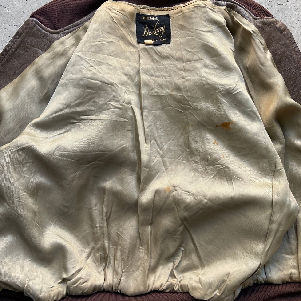 60年代 De Long ディアスキン ヌバックレザーブルゾン スポーツ  