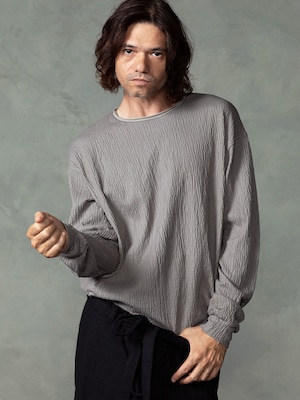 EGO TRIPPING (エゴトリッピング) GRAIN TEE ロングスリーブTEE / GRAY 666751-03