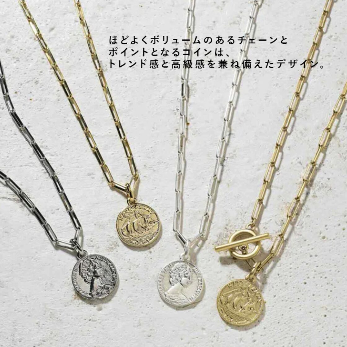 Yシェイプ コイン マンテル ネックレス GOLDY ゴールディ 3250914 3201052 | Pay ID