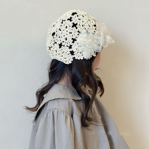 GOODS花柄かぎ針編み帽子