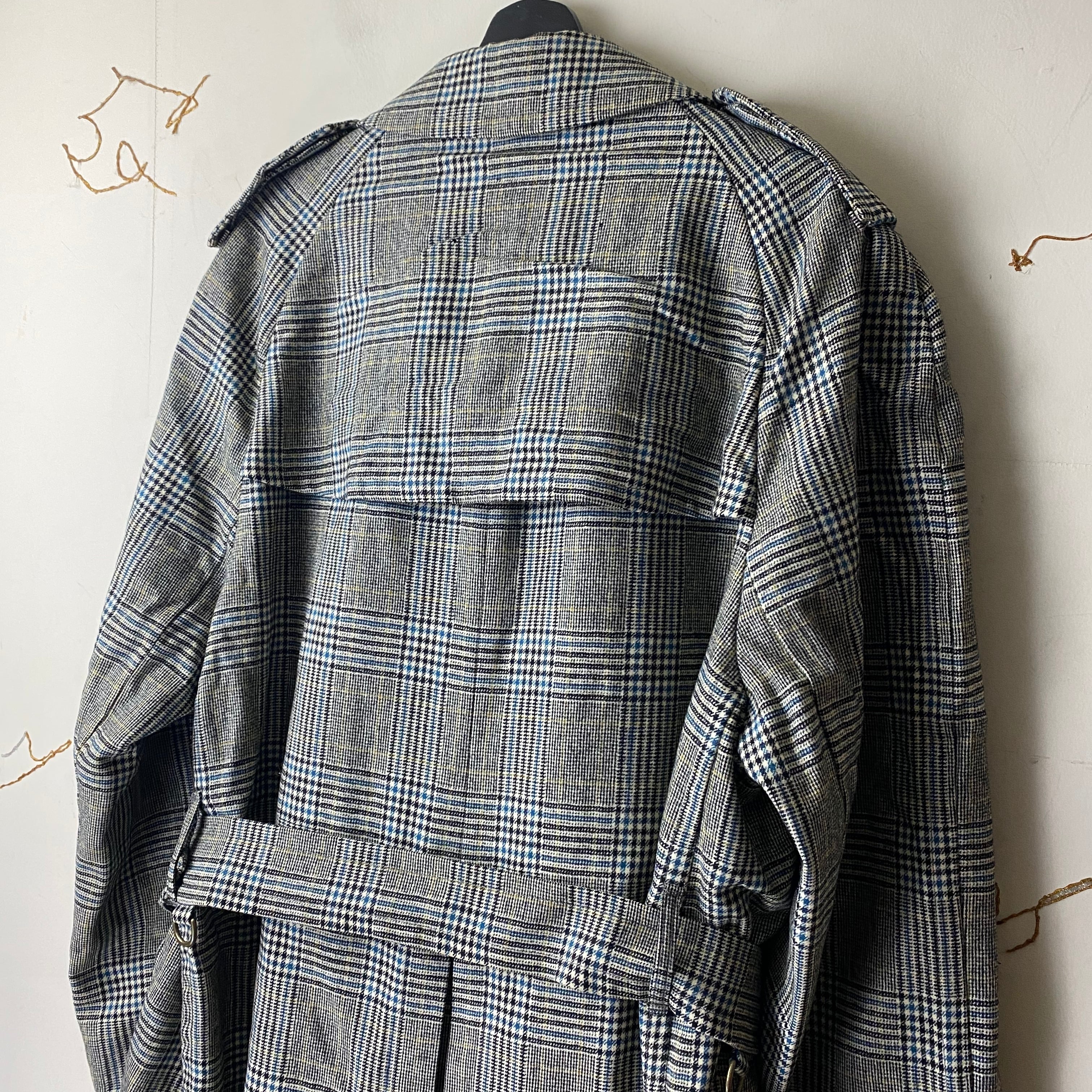 vintage BURBERRYS nova check coat “commodore” made in england