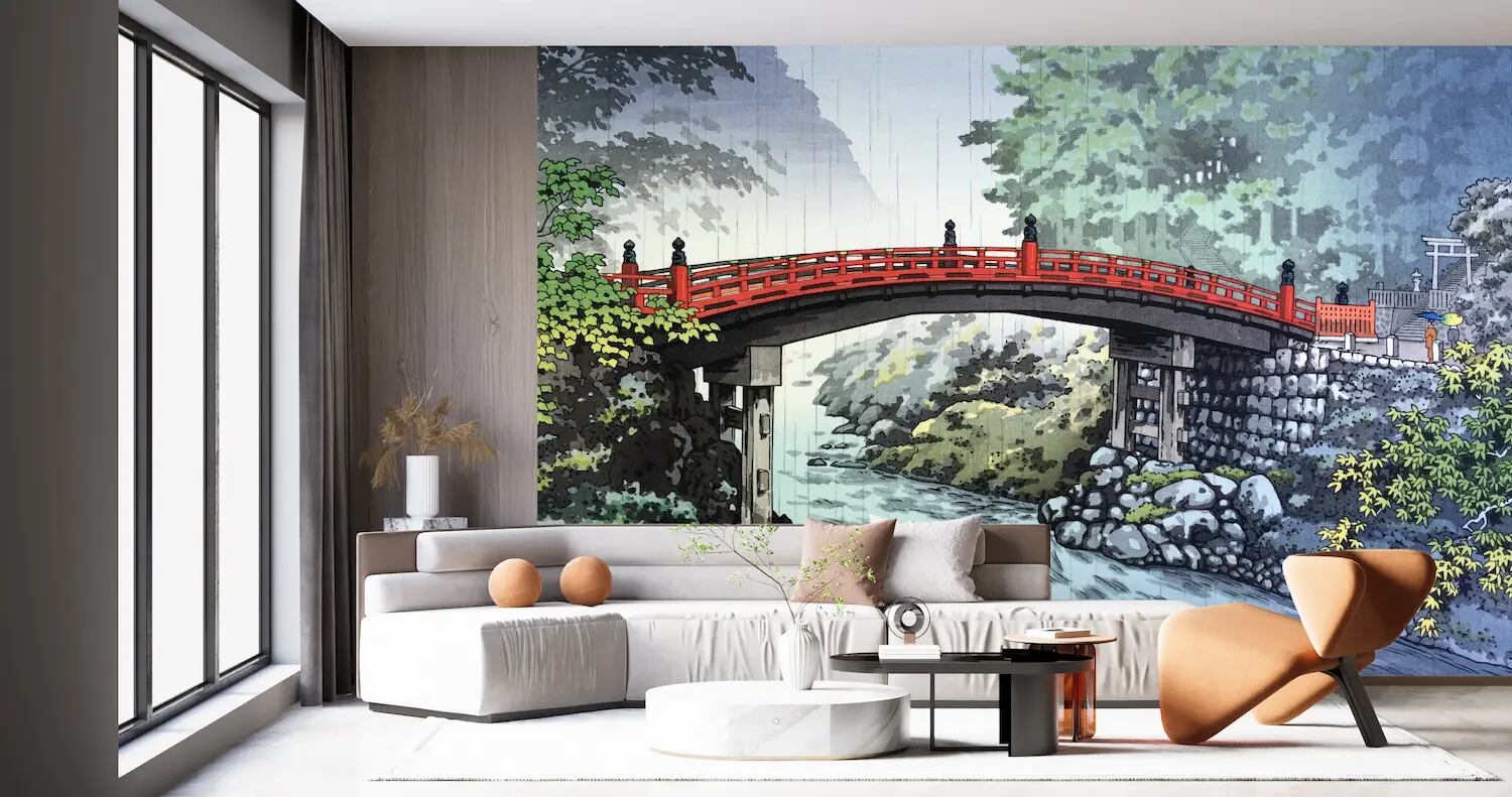 木製パネル アート 葛飾北斎 大判錦絵 芥子(けし)