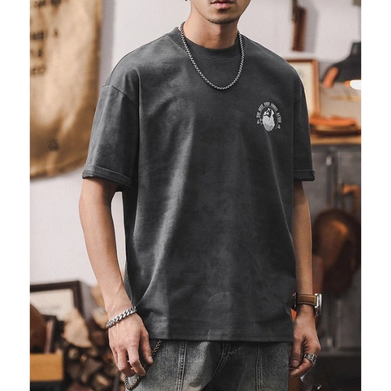 バックプリントTシャツ 10137