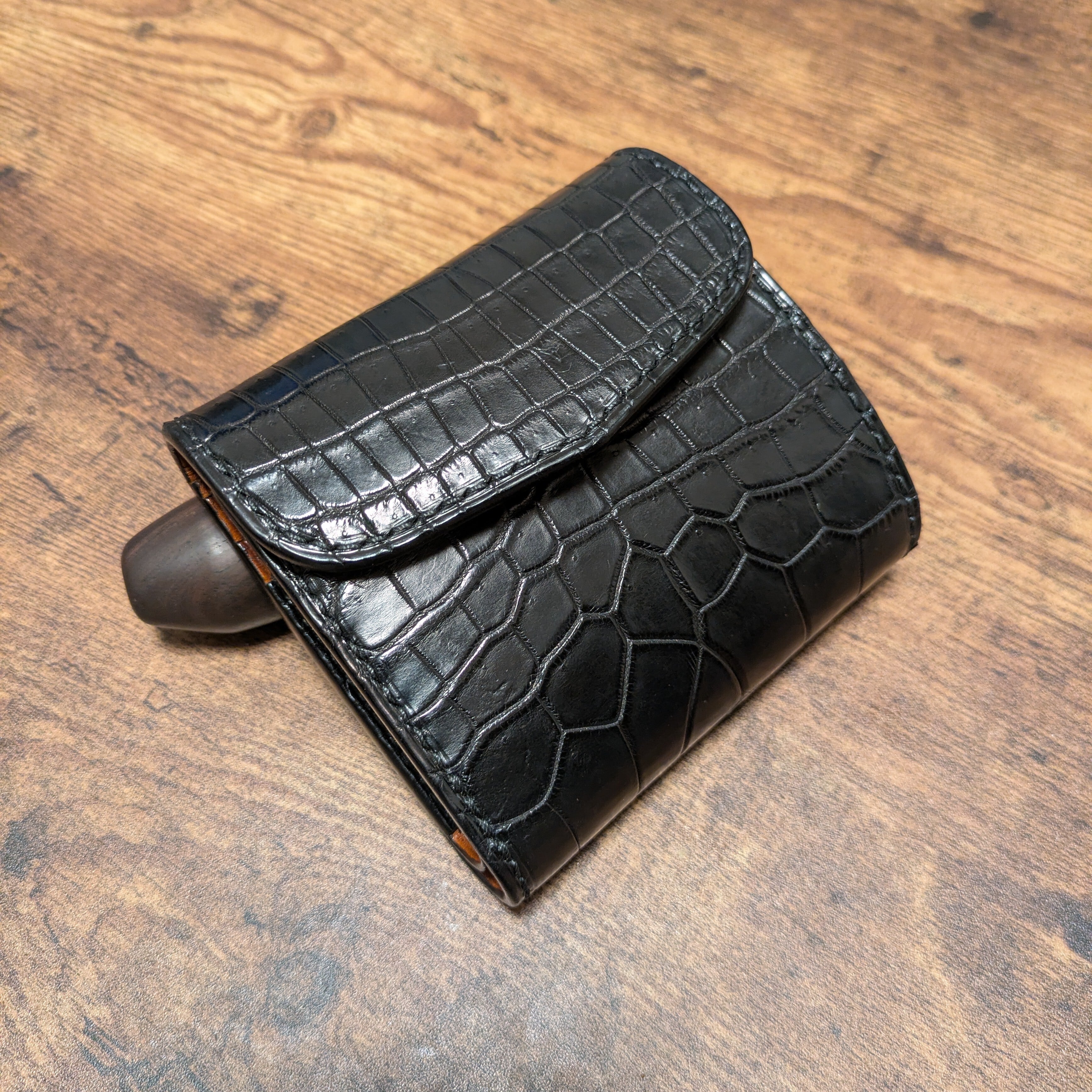 crocodile | no9ray silver&leather