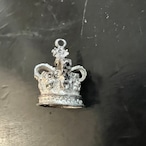 イギリスシェフィールド アンティークネックレストップ クラウン シルバー