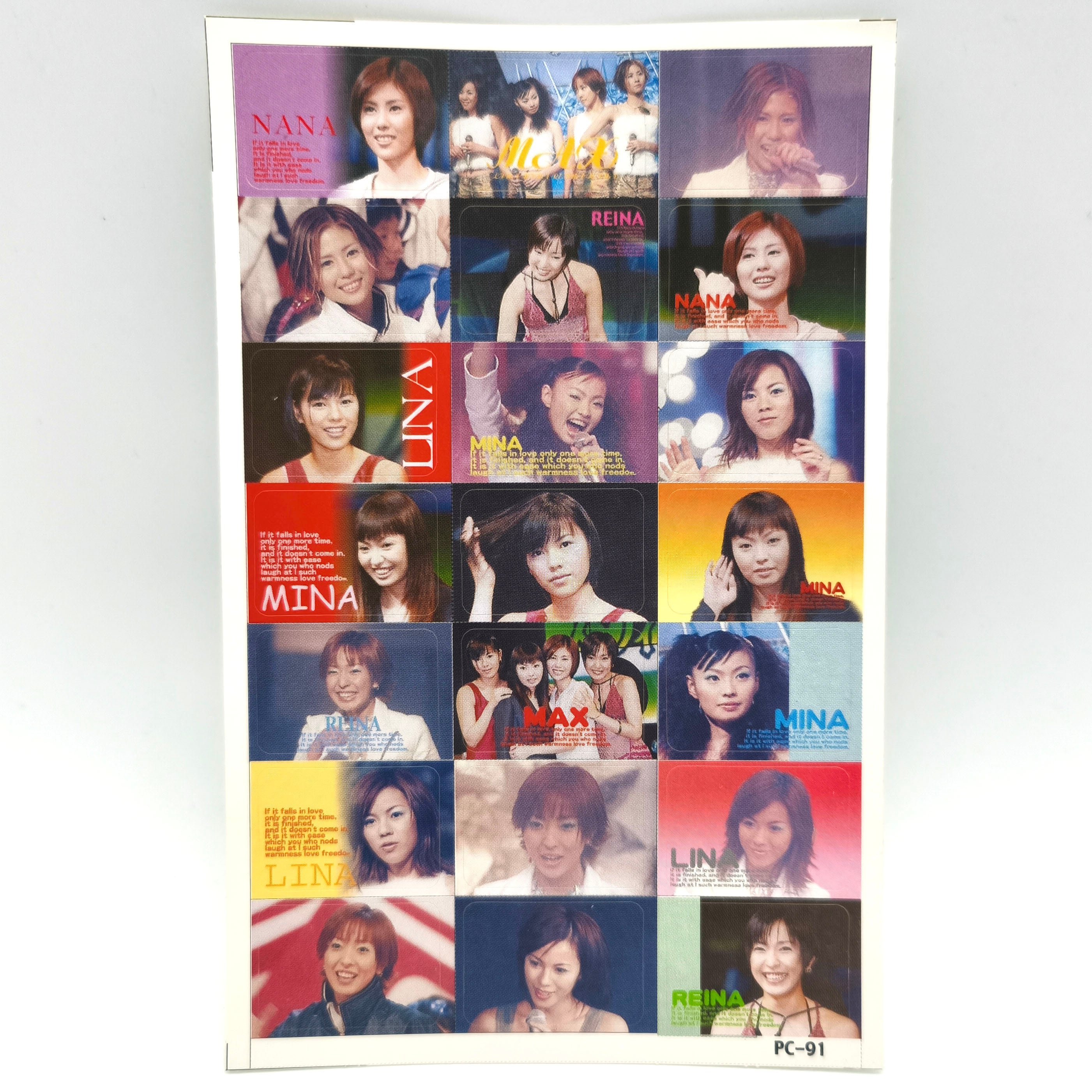 MAX・マックス・プリントシール・プリクラ風・平成アイドル