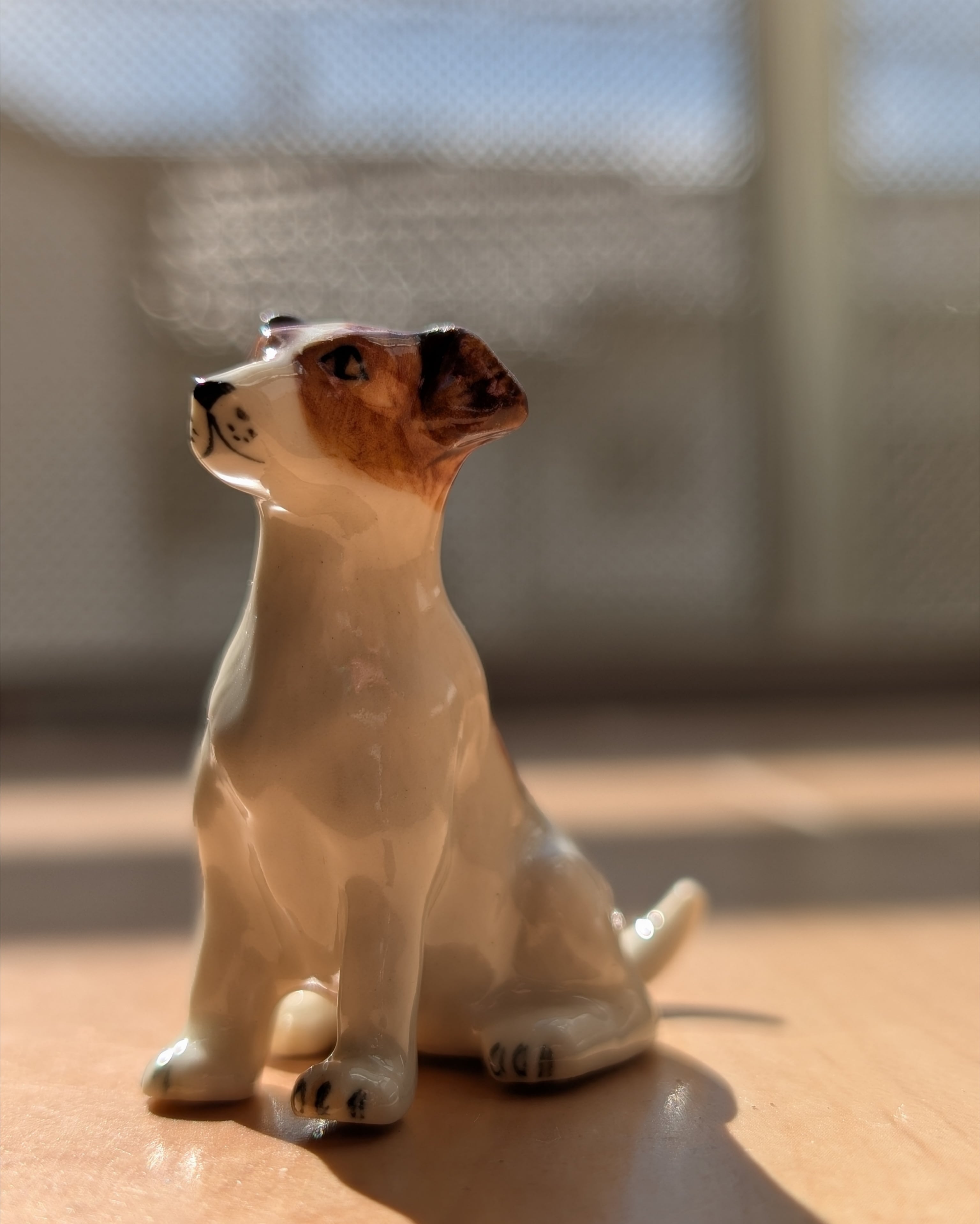 【ミニチュア陶器】Jack russell terrier~sitting~