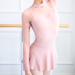 【即納】サイドカーブスカート ショート丈 ライトブルー M L0856