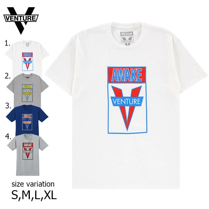 awake S／Sシャツ VENTURE ベンチャー TEE Tシャツ 半袖 スケボー AWAKE S/S T-shirt