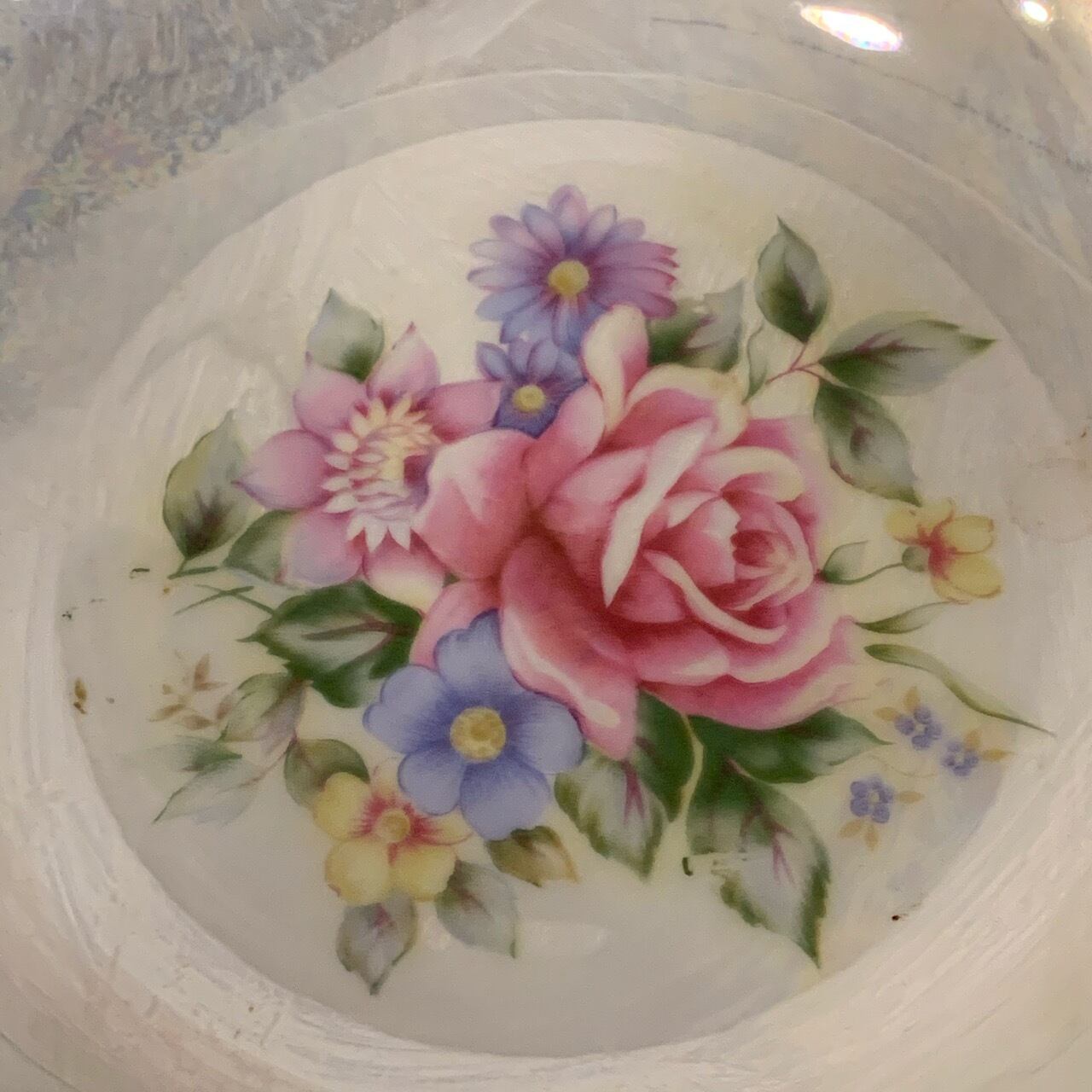 その他 Lefton China Hand Painted 中皿5枚セット バラの花柄