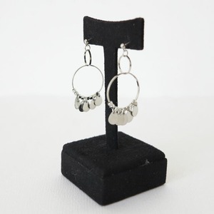 シルバーミニフープフリンジデザインピアスFRANCE：AS-74 ¥5,800+tax