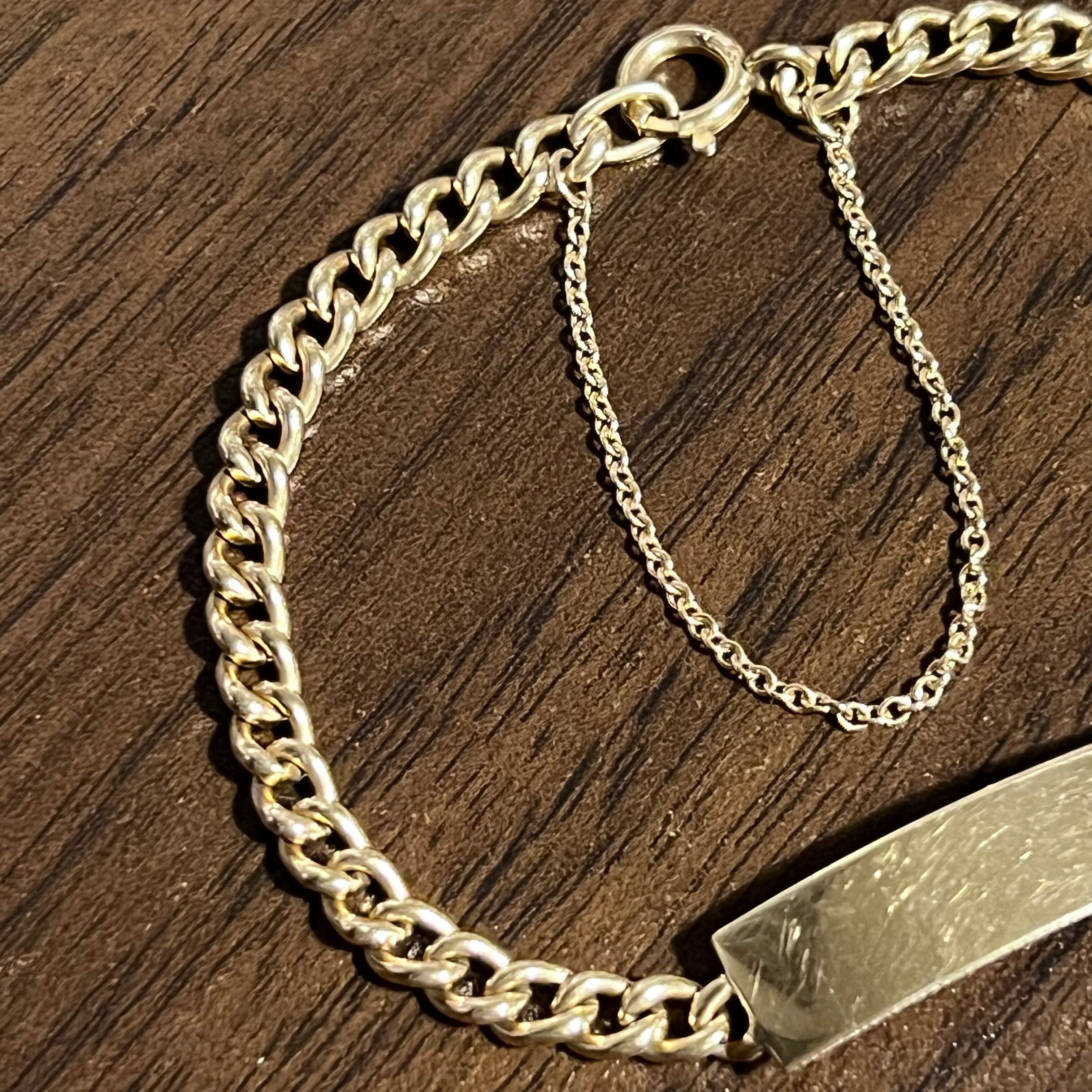 VINTAGE TIFFANY & CO. 14K Gold ID Bracelet | ヴィンテージ 