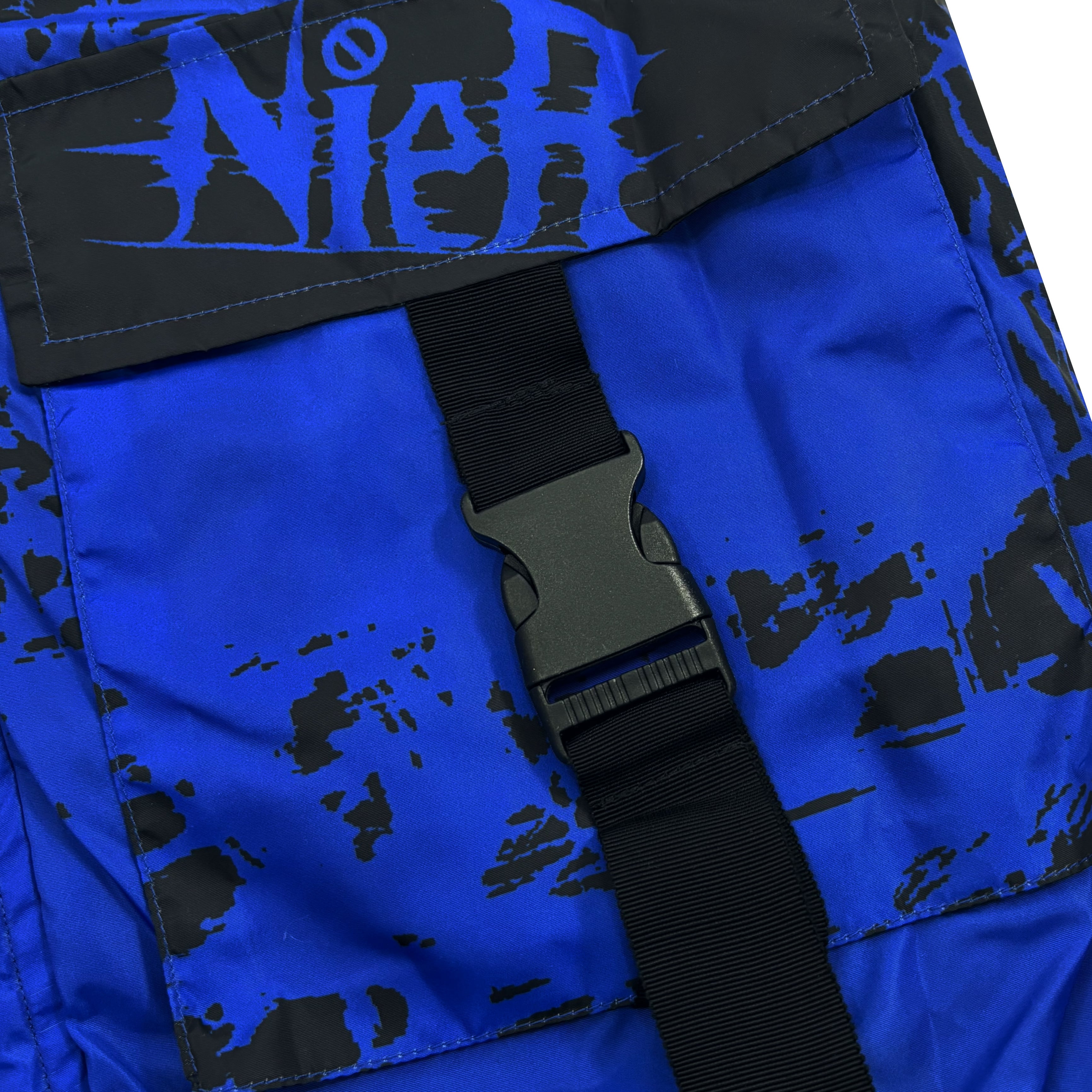CROSS STRAP防寒フランネル生地OUTER【BLUE×BLACK】 | NIER CLOTHING