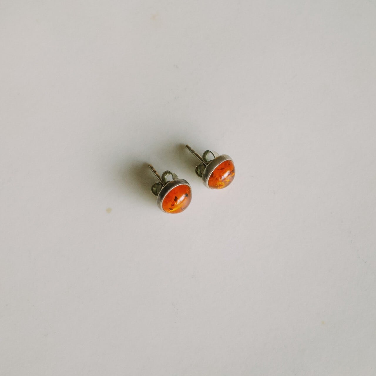 vintage amber pierces from Paris