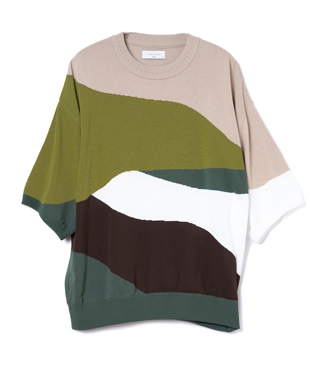 STRAIN INTARSIA H/S KNIT (BGE)