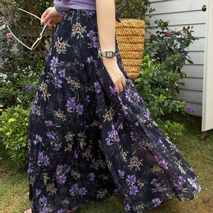 floral long skirt　2litr03313