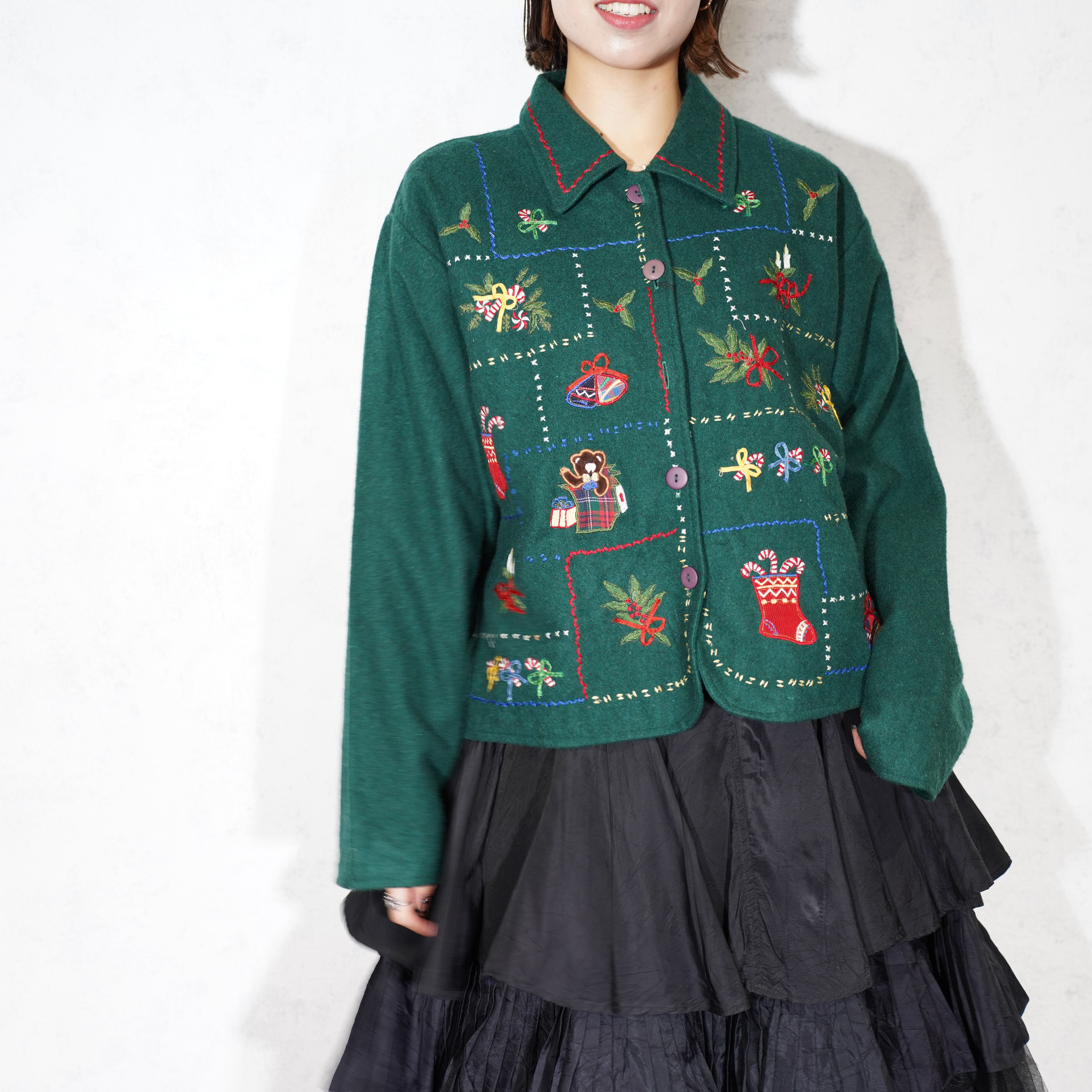USA VINTAGE new Direction EMBROIDERY DESIGN JACKET/アメリカ USA VINTAGE new Direction EMBROIDERY DESIGN JACKET/アメリカ