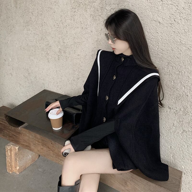 コート ブラックルーズスタイルオータムウィンター 秋物 冬物 ブラックストロベリース70242406506